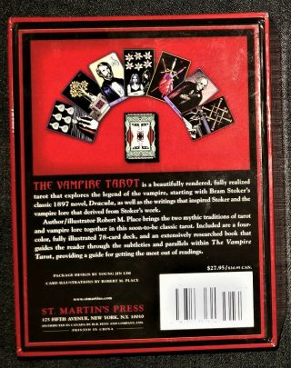 THE VAMPIRE TAROT BOOK and CARDS by Robert M Place First Edition Complete 2