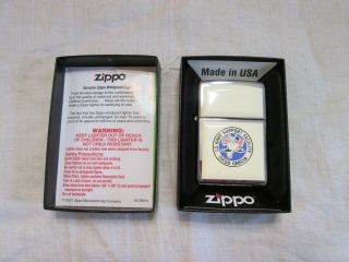 Zippo Windproof Lighter Us Navy Support Facility Diego Garcia White