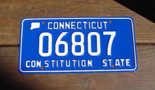Connecticut Postmaster License Plate Zip Code 06807 Greenwich Cos Cob Ct Usps