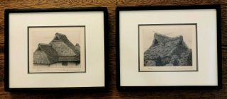 Japanese Etchings By Rychei Tanaka Signed And Numbered