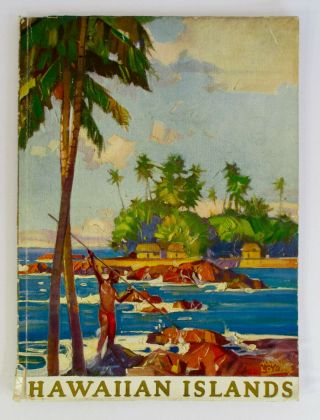 1920s Hawaiian Islands Souvenir Photo Book Hula Dancers Vintage Sunset Press