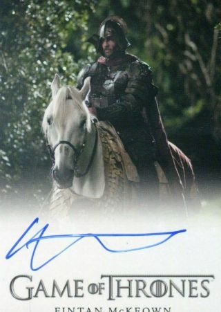 Game Of Thrones Season 4 Fintan Mckeown As Amory Lorch Autograph Card