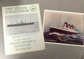 Titanic Commutator Winter 1981 Plus Lithograph