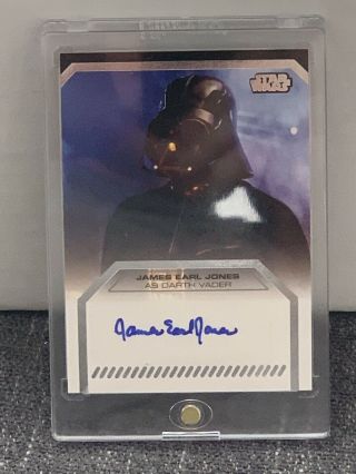 Topps Star Wars James Earl Jones As Darth Vader Autograph Signature Trade Card