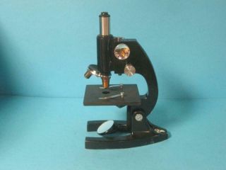 Vintage Bausch & Lomb Optical Co.  Microscope w/10x 40mm Brass Objectives Mirror 4