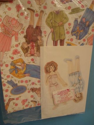 Vintage Wrapping Paper - Paper Dolls Current