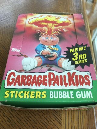 1986 Topps Garbage Pail Kids 3rd Series Wax Box 48 Packs Rare Usa