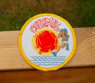 Cozumel Caribbean Island Mexico Scuba 3 " Embroidered Patch