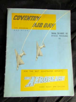 Programme Coventry Air Day 1952 - Scarce.