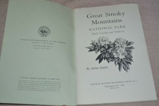 Great Smoky Mountains National History Handbook Paperback National Park System 2