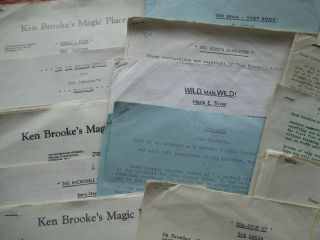 Ken Brooke Magic Instructions sheets,  A Lifetime of Joy book - Magic 4