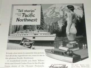 1949 Milwaukee Road Advertisement,  Olympian Hiawatha Passenger Train