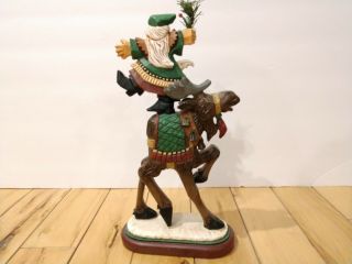 David Frykman 1998 Limited Edition Santa ' s Christmas Presence Dancing on Moose 8