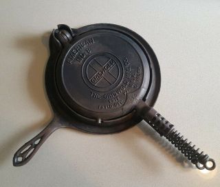 Griswold Cast Iron Waffle Iron Pan 8 314A,  315,  327A 2