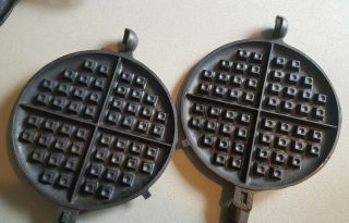 Griswold Cast Iron Waffle Iron Pan 8 314A,  315,  327A 8