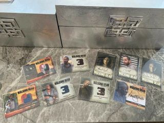 9 The Walking Dead Trading Card Bundle Autograph & Costume Cards 99p Start