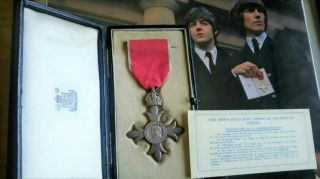 Order Of The British Empire Mbe Medal Decoration Beatles 1960s[93]