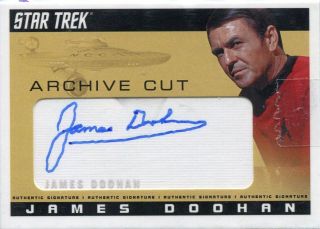 Star Trek Tos 40th Anniversary Series 2 Archive Cut Autograph Card James Doohan