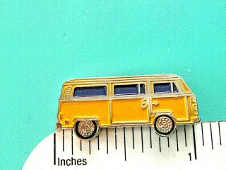 Vw Volkswagen Bus Van - Hat Pin,  Lapel Pin,  Tie Tac Gift Boxed Dg Yellow