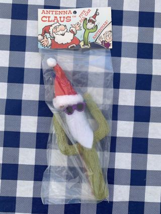 Vintage Santa Cactus Car Antenna Topper Christmas In July Made In Usa