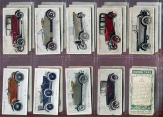 Tobacco Card Set,  Lambert & Butler,  Motor Cars,  1st Series,  Wolseley,  Austin Etc,  1922