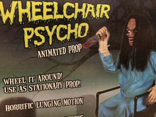 Animated Spirit Halloween Prop Wheelchair Psycho Morbid Enterprises