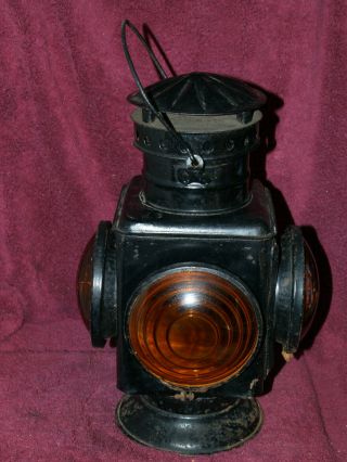 Railroad Switch Stand Light Four Way Amber No Name