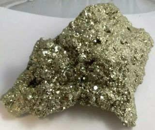 Gorgeous Pyrite Crystal Cluster Specimen,  Peru 5.  76lbs Aaa Fools Gold