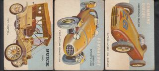 1954 Topps World On Wheels Card Near Set 160/170