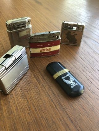 Brass No.  5 Lighter,  Winston Cigarette Lighter,  Strato Flame,  Beattie Jet
