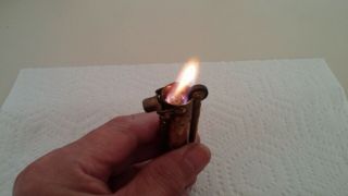 Vintage Brass Trench Lighter No Markings Very Little
