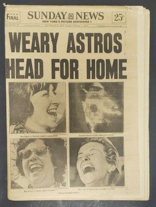 1971 Feb.  7 Ny Sunday News Newspaper Weary Astros Head For Home Pgs 1 - 152
