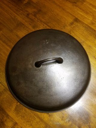 Hard To Find.  Griswold Iron Mountain 10 Dutch Oven Lid