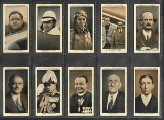 MITCHELL 1935 SCARCE (PERSONALITIES) FULL 50 CARD SET  A GALLERY OF 1934 5