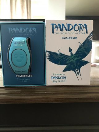 Disney Pandora World Of Avatar Magic Band 2 Grand Opening Dated Le Passholder