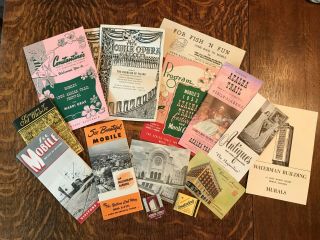 1950s Vintage Postcards,  Brochures,  Souvenirs,  Etc - Mobile Al
