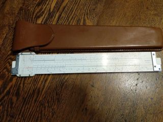 Vintage Scientific Instruments Slide Rule No 1510 Leather Case Made In Japan