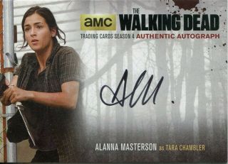 The Walking Dead Season 4 Part 2 Autograph Am2 Alanna Masterson