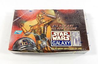 1994 Topps Star Wars Galaxy Series 2 Box 36 Packs Partially