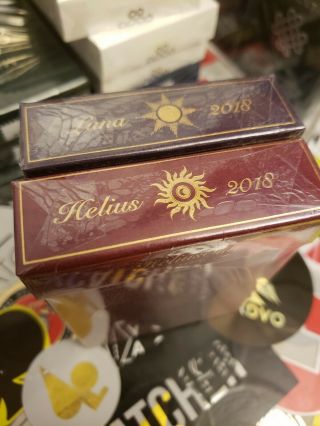 VIOLET LUNA MOON & HELIUS SUN DELUXE PLAYING CARDS,  Anyone Worldwide,  Frost 3