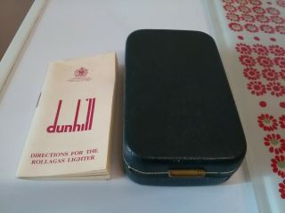 Dunhill Rollagas Empty Display Lighter Box Blue,  Booklet Mothball Smell