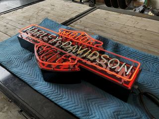 Harley Davidson Dealership Neon Sign.  Handmade In USA. 5