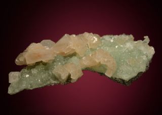Apophyllite with Prehnite Luck Stone Quarry,  Fauquier County,  Virginia 906049 4