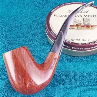 EARLY CAMINETTO 360 STRAIGHT GRAIN 3/4 BENT FREEHAND ITALIAN Estate Pipe 2