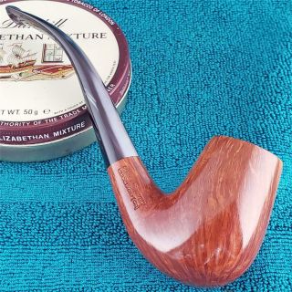EARLY CAMINETTO 360 STRAIGHT GRAIN 3/4 BENT FREEHAND ITALIAN Estate Pipe 3