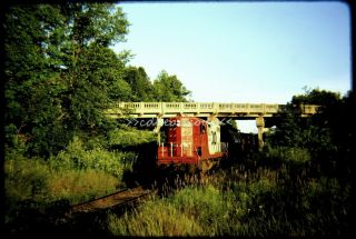 Osld Railroad Slide Soo 400 Gp9 Train 30 N/b Crandon Wi 8/12/74