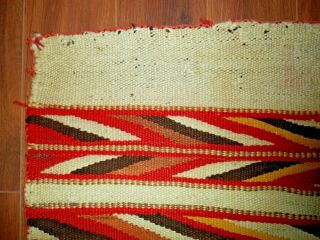 Old NAVAJO NAVAHO Indian Rug/Blanket.  Zoned Design w/Wedge Weave - Like Bands.  NR 8