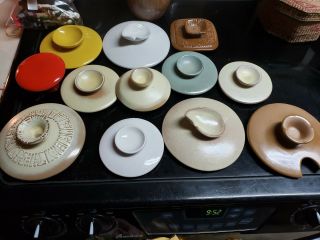 Frankoma Pottery Replacement Lids 13 Total