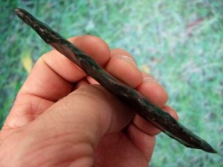 Fine 4 1/4 inch Obsidian California Clovis Point with Arrowheads Artifacts 4