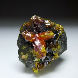 Fine Orpiment Crystals - Quiruvilca Mine,  Peru - Ex.  Gregory,  Bottley & Lloyd